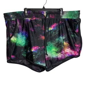 Torrid Galaxy Print‎ Athletic Shorts Plus Size 4x Activewear Festival Rave Swim